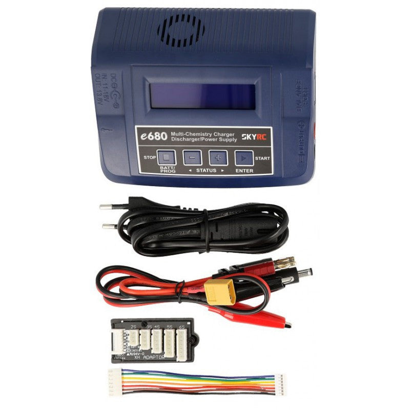 Chargeur Li-Po 1 à 6S SkyRC E680 Puissance 10A 80W - 100149 - Breizh Modélisme.