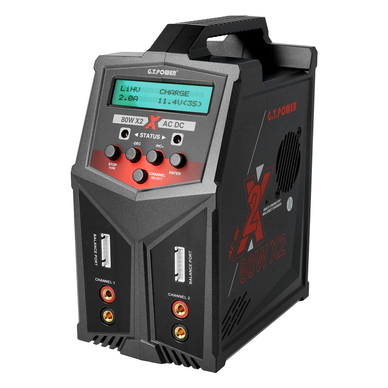 Chargeur Lipo Duo 2x80W / 1à 6S GT-Power - Breizh Modélisme.