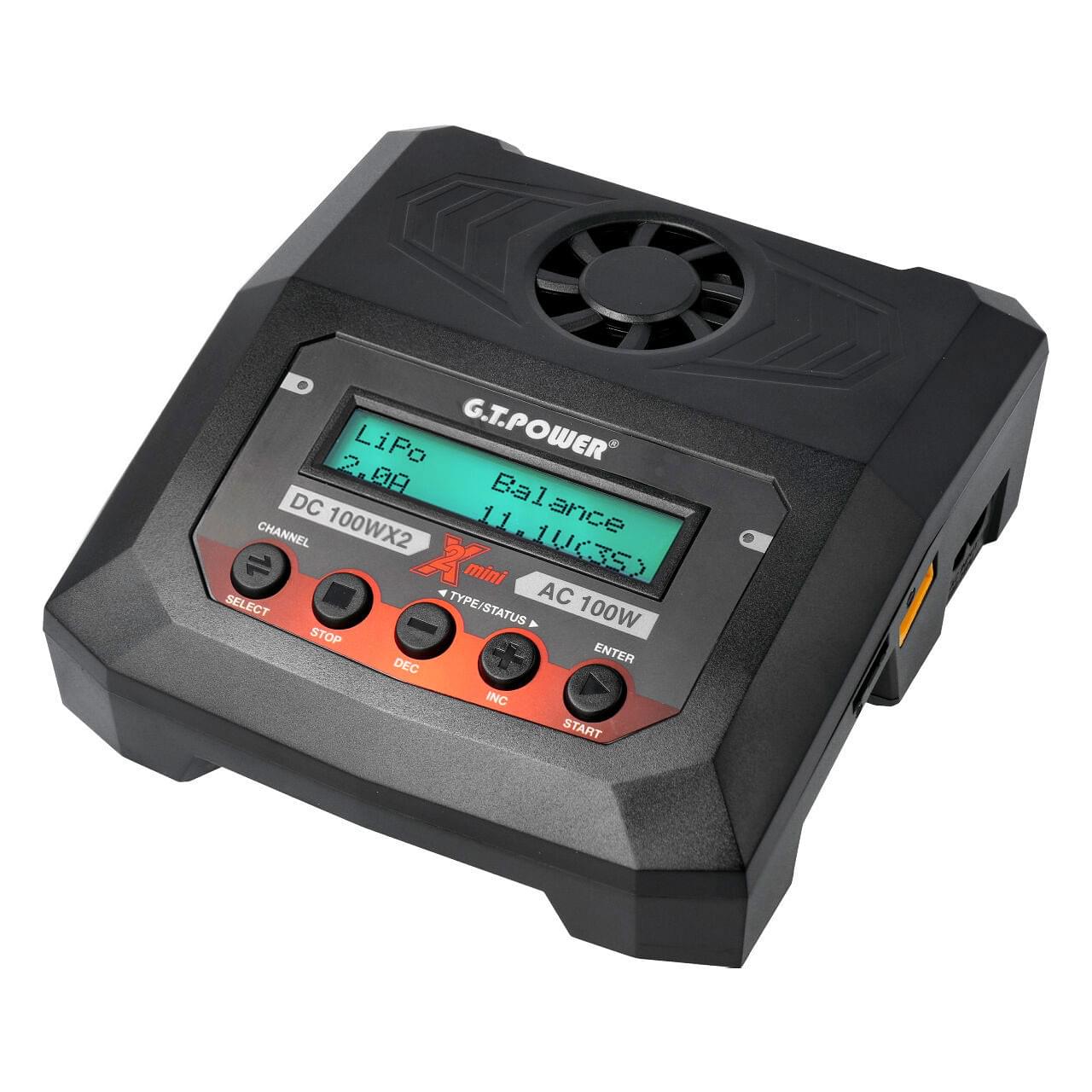 Chargeur lipo Duo rapide Nimh et Lipo 1 à 4S - 2x100W - Breizh Modélisme.