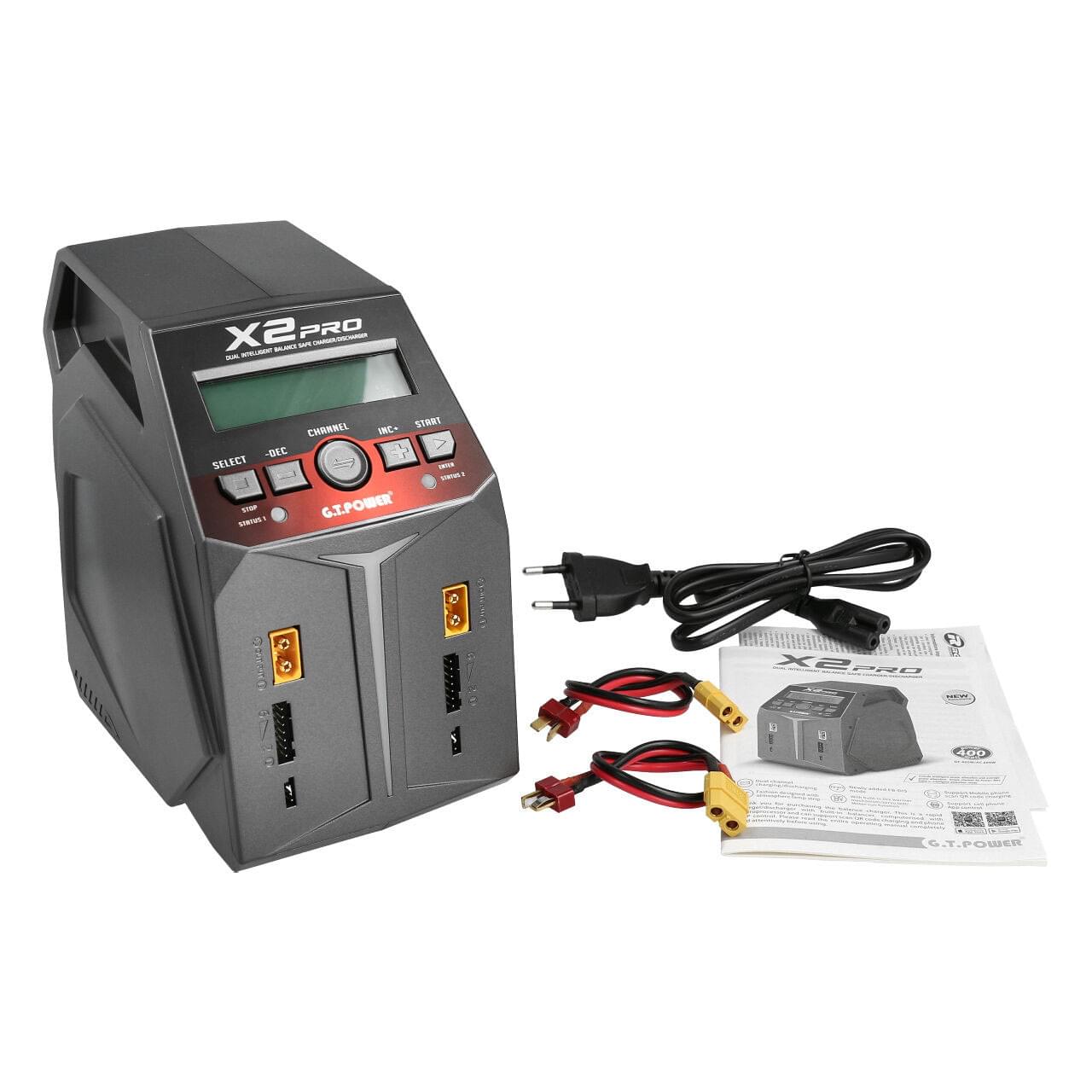 Chargeur Pro LiPo 1-6s 200W AC GTPower X2 - GT178 - Breizh Modélisme.