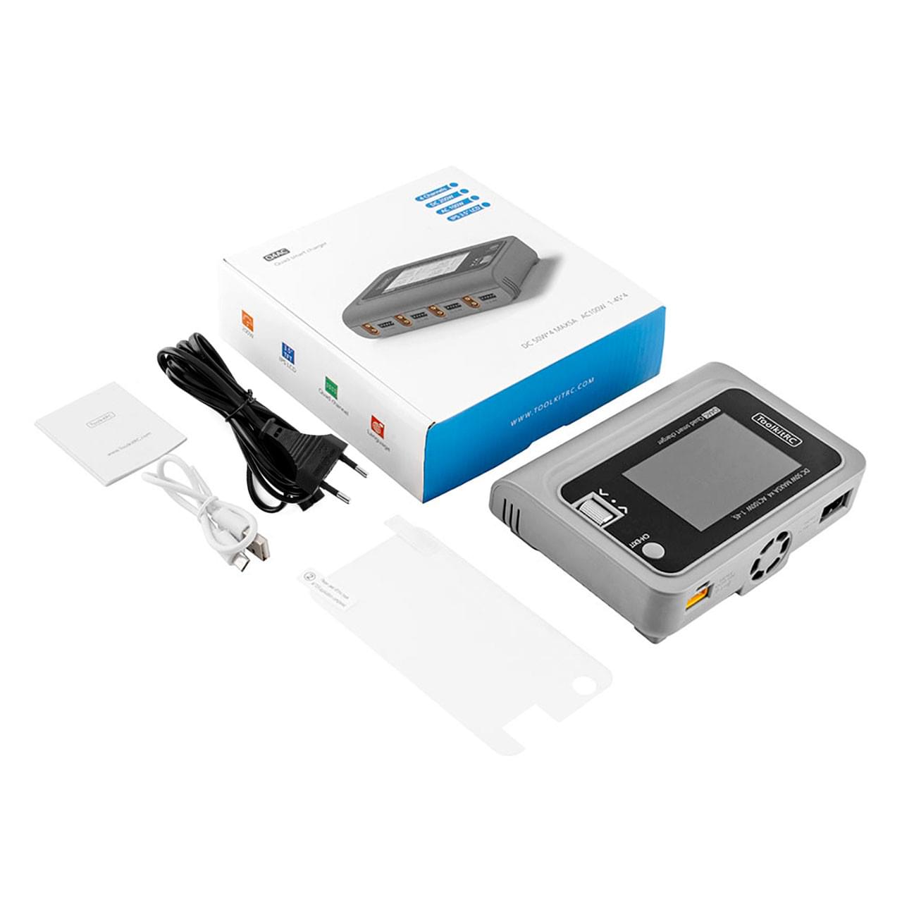 Chargeur Quattro ToolkitRC Q4AC LiPo 1-4S 5A - TK12000 - Breizh Modélisme.