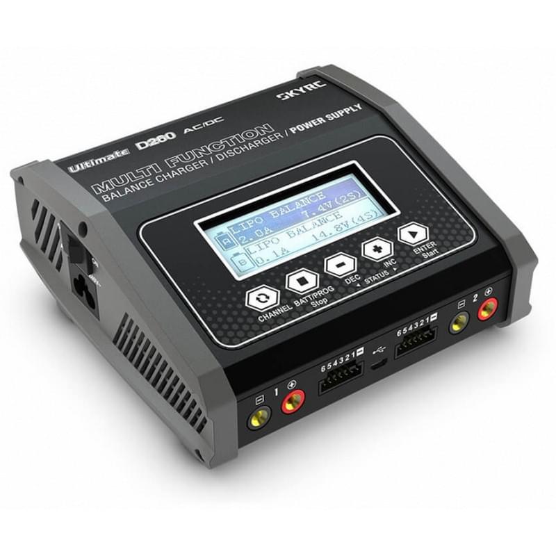Chargeur SkyRC D260 Ultimate Duo 240VAC/12VDC 14A 2x130W - 100157 - Breizh Modélisme.