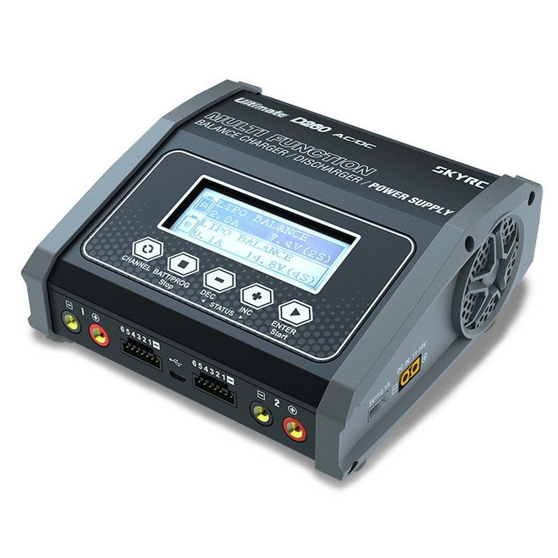 Chargeur SkyRC D260 Ultimate Duo 240VAC/12VDC 14A 2x130W - 100157 - Breizh Modélisme.