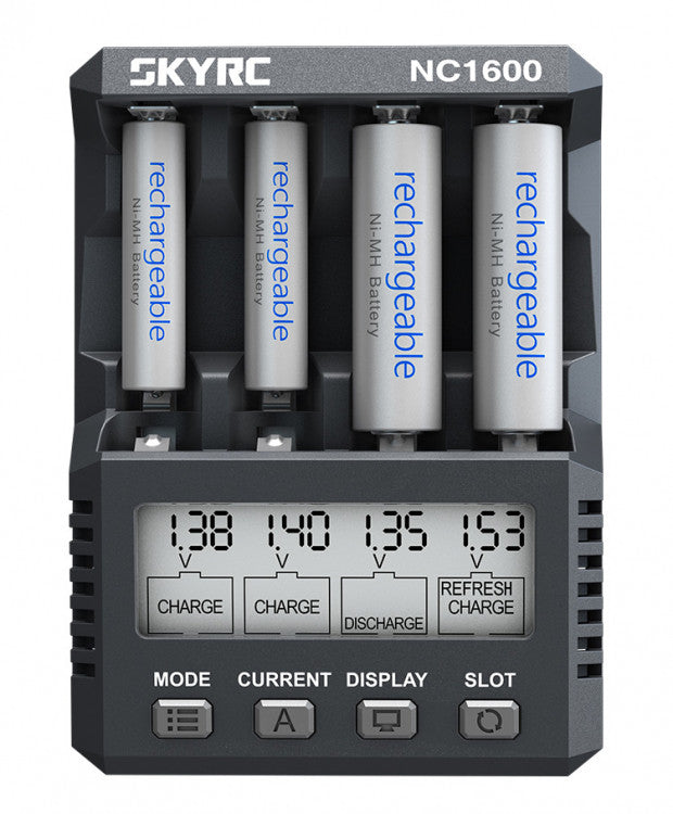 Chargeur SkyRC NC1600 NiMH AA/AAA - SK-100191-01 - Breizh Modélisme.