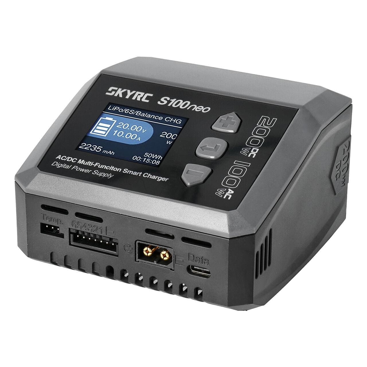 Chargeur SkyRC S100 Néo LiPo 1-6s 10A 100W CA - SK100202-01 - Breizh Modélisme.