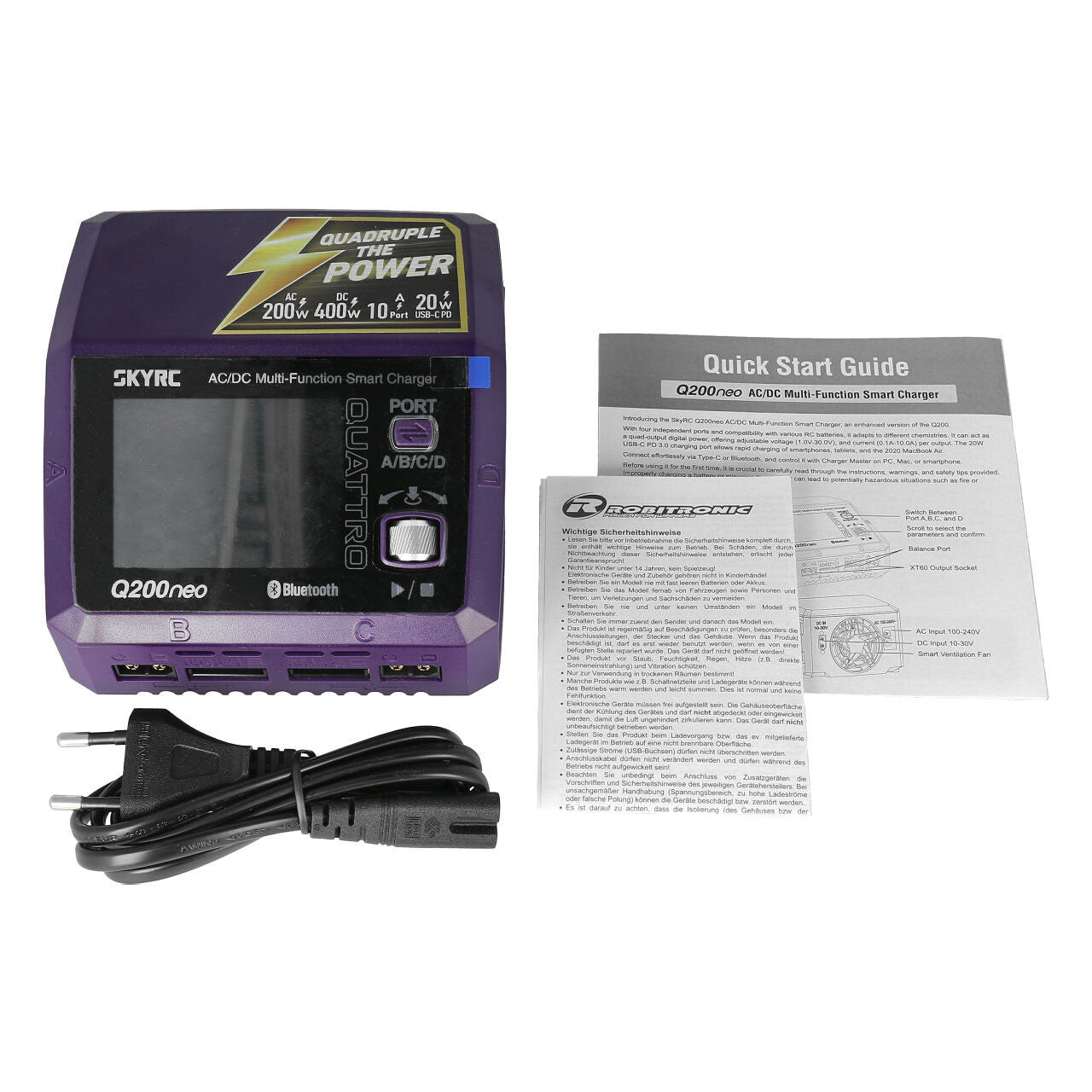 Chargeur SkyRK Q200 Néo LiPo 1-6s (10A 200W) - 100197-01 - Breizh Modélisme.