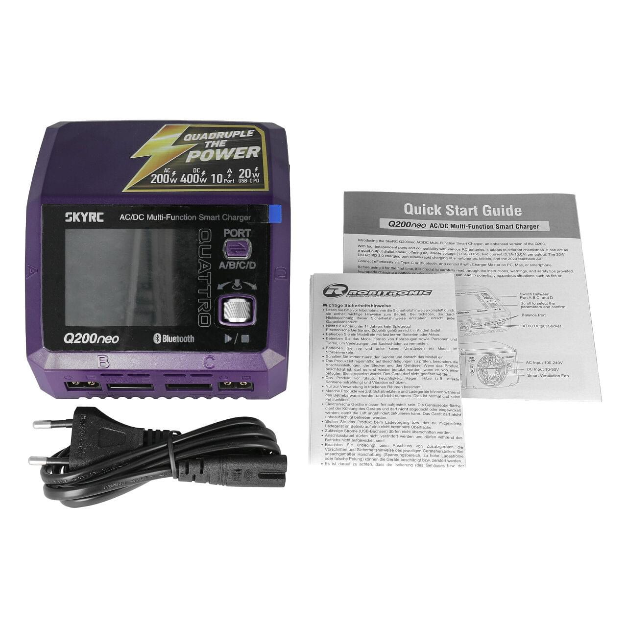 Chargeur SkyRK Q200 Néo LiPo 1-6s (10A 200W) - 100197-01 - Breizh Modélisme.