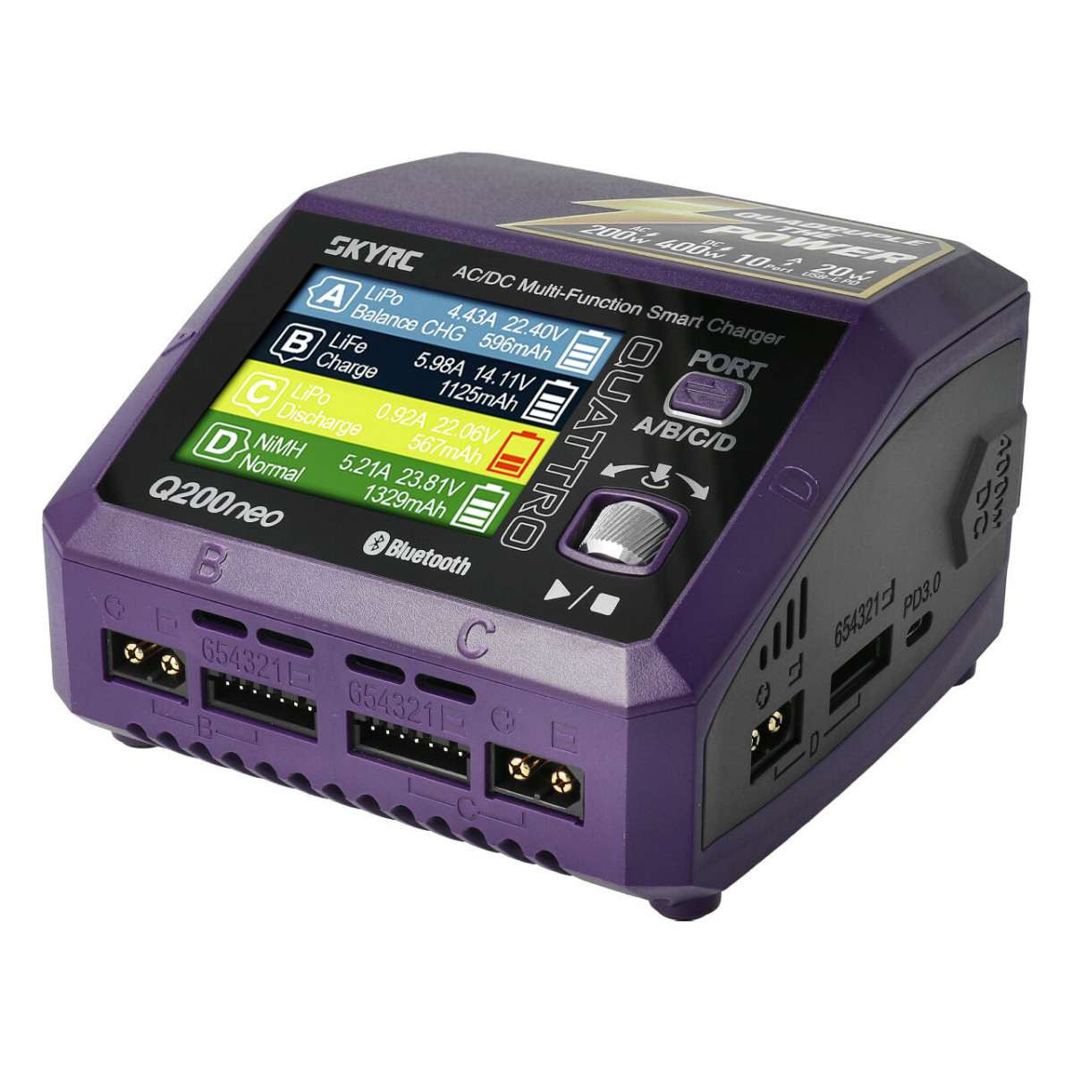 Chargeur SkyRK Q200 Néo LiPo 1-6s (10A 200W) - 100197-01 - Breizh Modélisme.