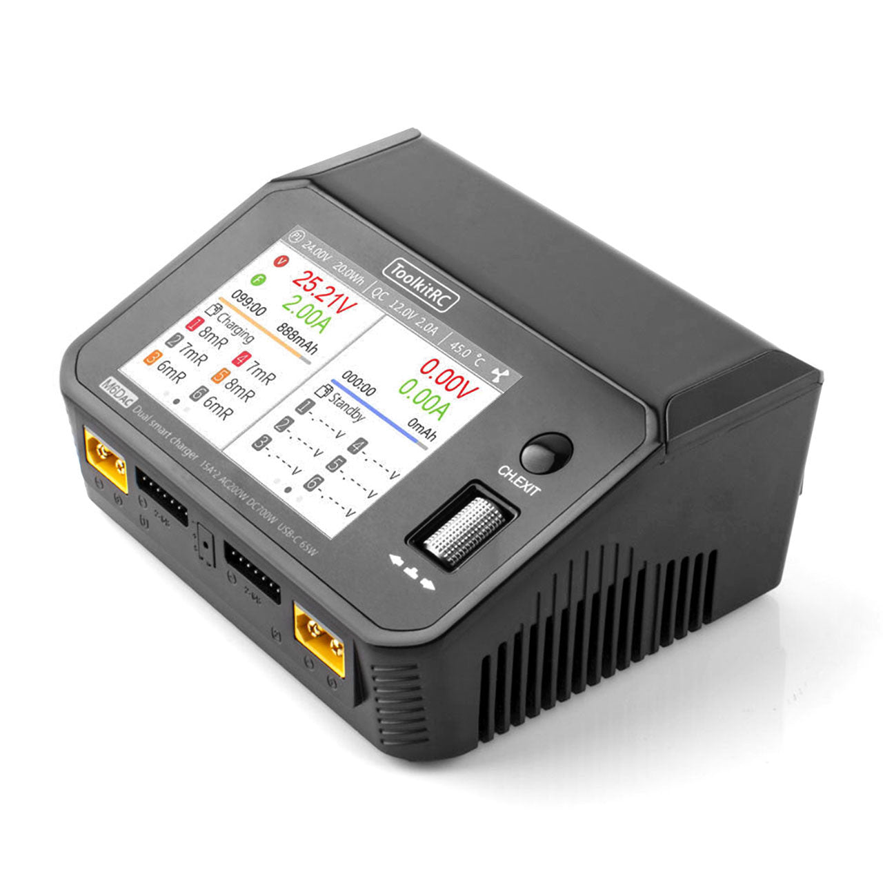 Chargeur ToolkitRC M6D 500 W 15 A Dual 1-6S - TK11500 - Breizh Modélisme.