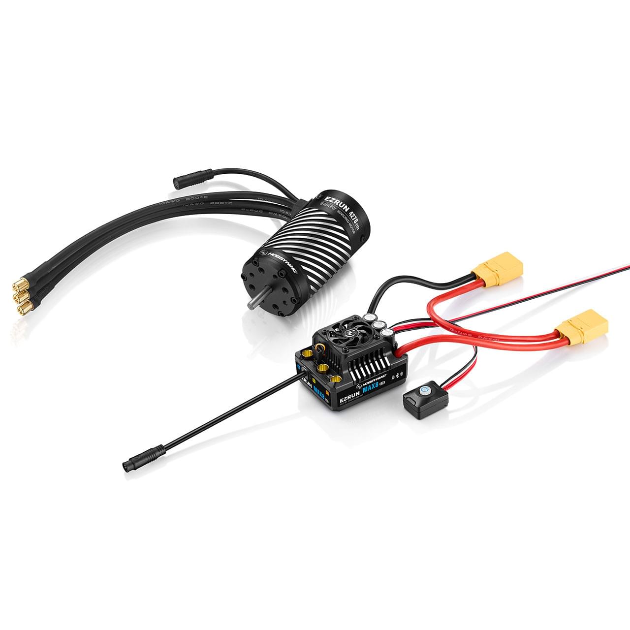 Combo Hobbywing Ezrun MAX8 G2S avec 4278SD 2250kV G2R - HW38010607 - Breizh Modélisme.