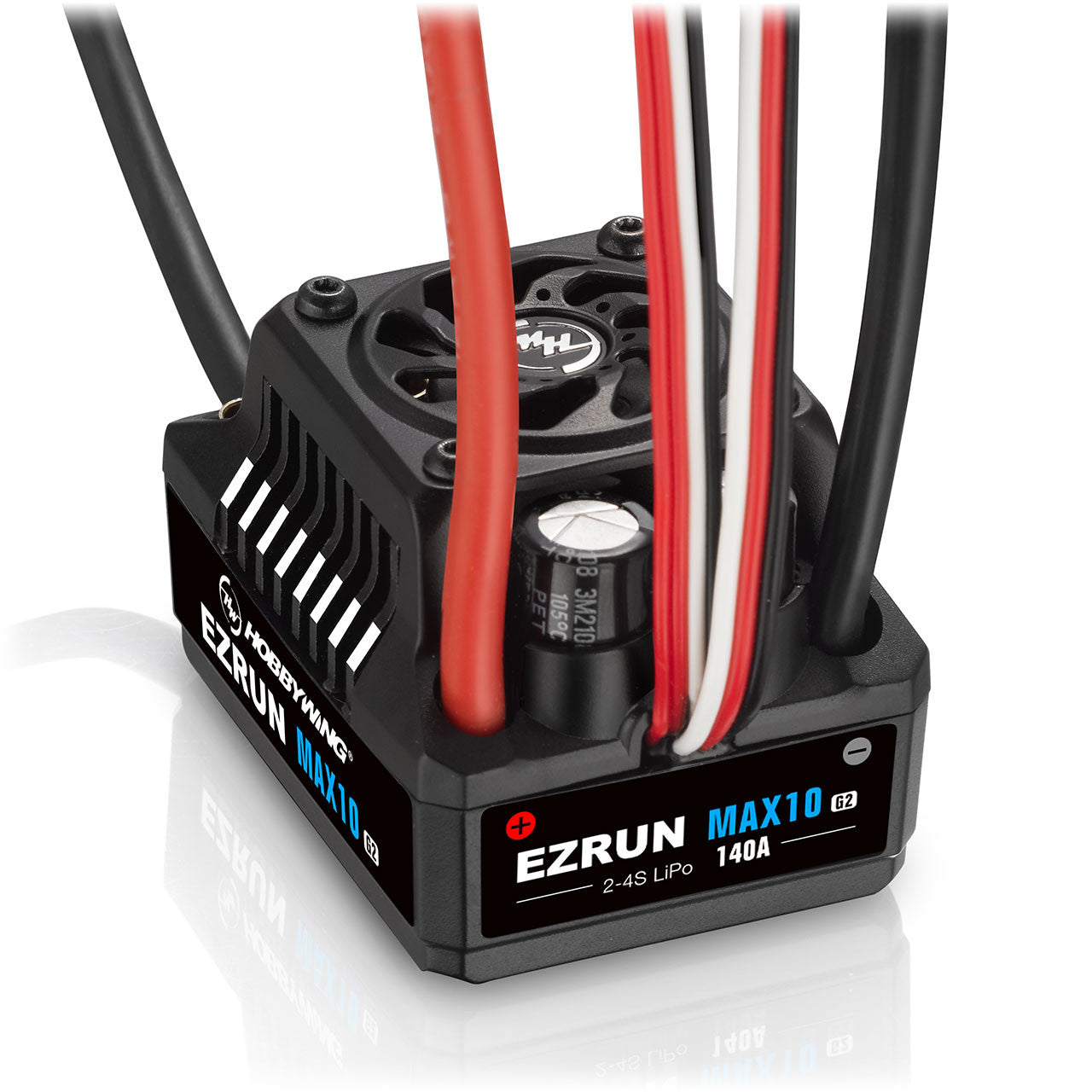Combo moteur 1/10 Hobbywing Ezrun MAX10 G2 140A avec arbre 5mm 3665SD 3200kV - Breizh Modélisme.