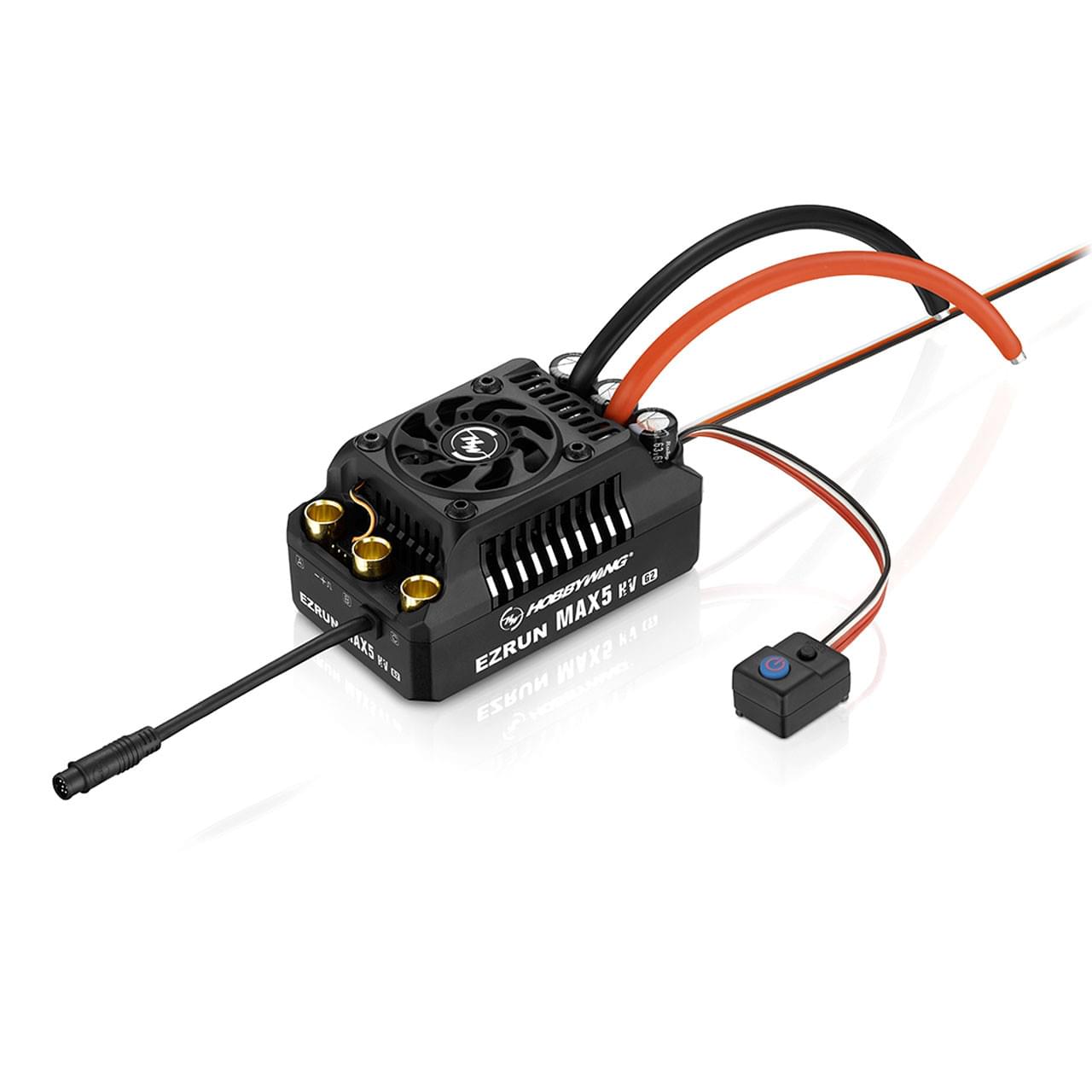 Combo moteur 1/5 Hobbywing Ezrun Max5 HV + Moteur 56118D 800KV Axe 5mm 38010602 - Breizh Modélisme.