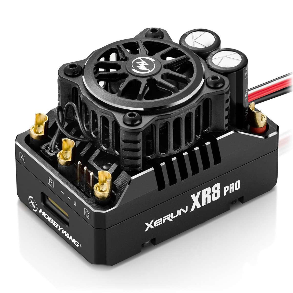 Combo moteur Hobbywing Xerun XR8 Pro G3 4268SD 1900kV G3 - 38020432 Axe 5mm - Breizh Modélisme.
