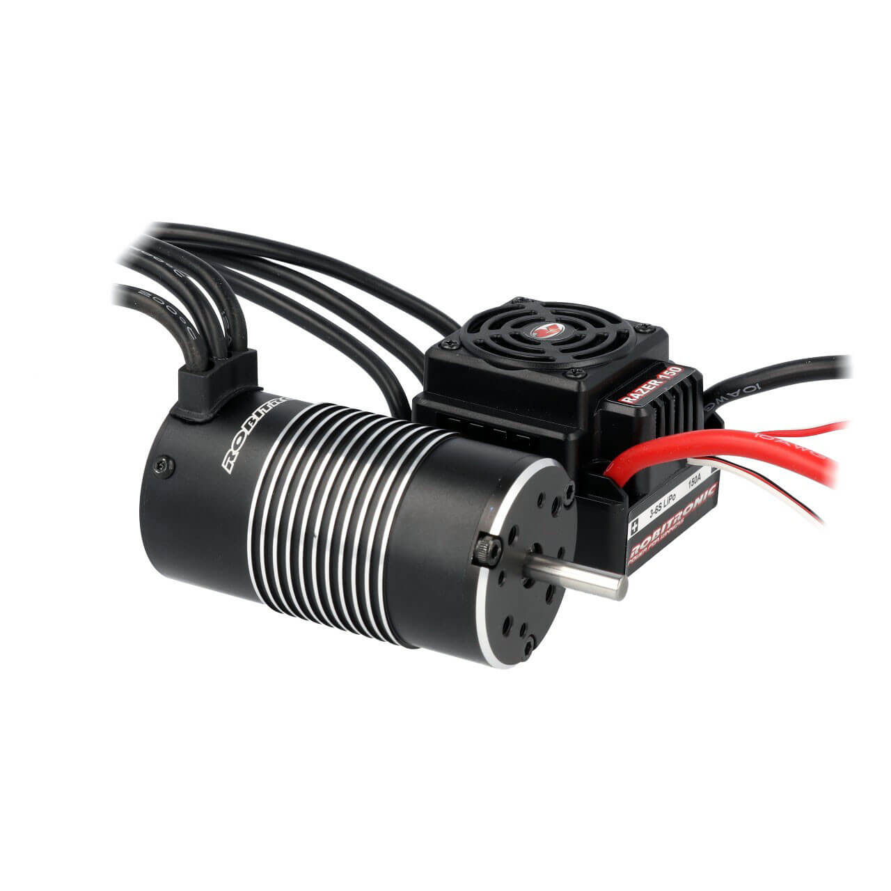 Combo moteur variateur brushless 1/8 - 150A - 2200kV - Axe 5mm R01264 - Breizh Modélisme.