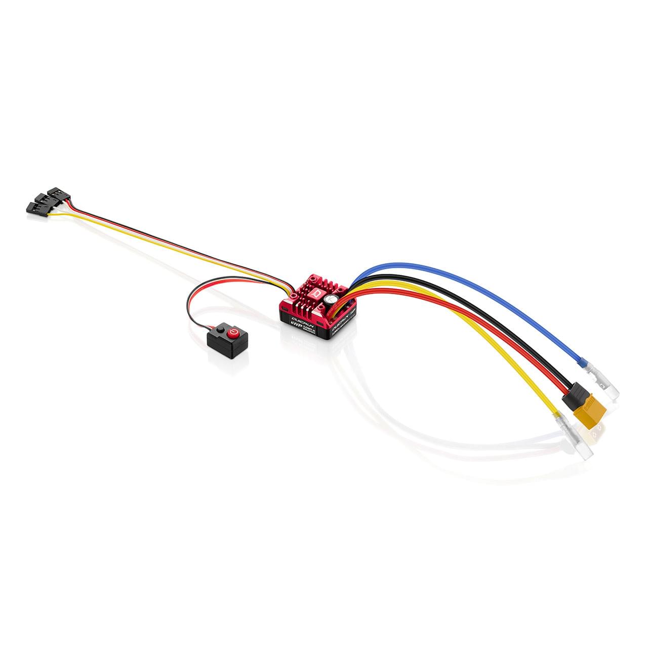 Combo Variateur Hobbywing Quicrun Brushed WP1080 Moteur 555 11T Crawler - 38020351 - Breizh Modélisme.