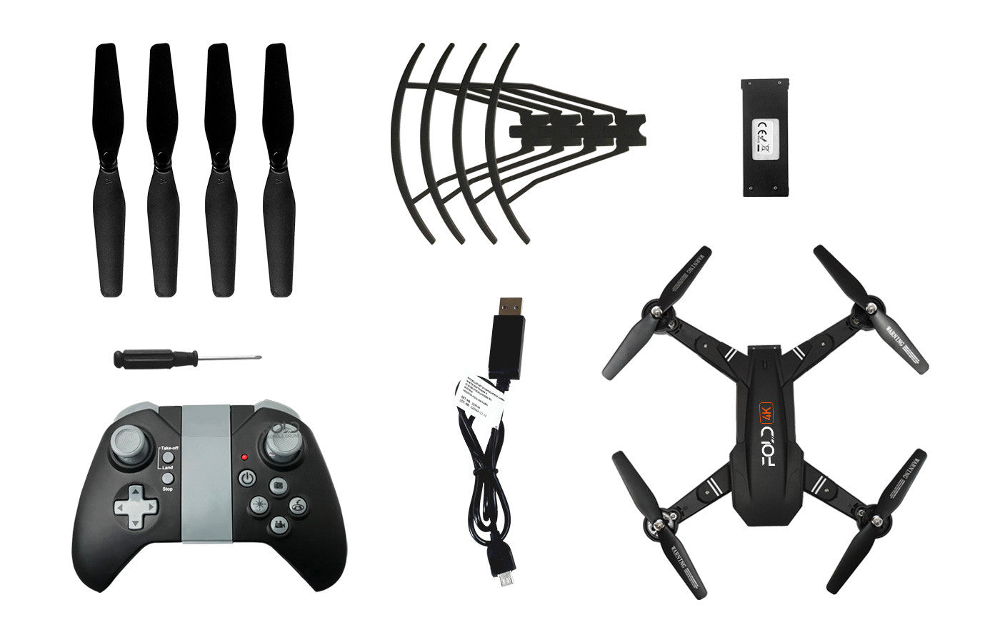 Drone RC pliable avec caméra FOLD 4K - Breizh Modélisme.