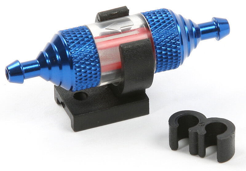 Filtre à carburant transparent - bleue - Breizh Modélisme.