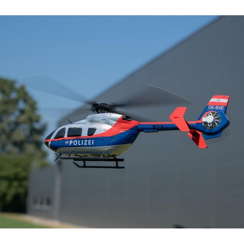 Hélicoptère RC EC-135 police Autriche flybarless RTF - 256mm - MD11673 - Breizh Modélisme.