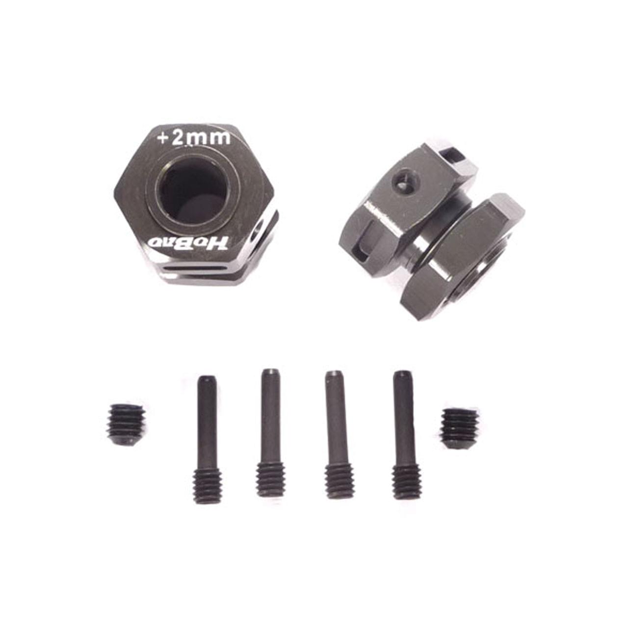 Hexagones Alu +2mm Hyper ST (x2) - HOBAO 86103 - Breizh Modélisme.
