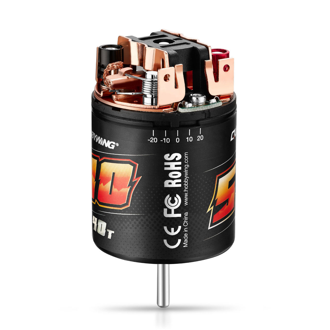 Hobbywing Quicrun 540 Moteur à charbons 40T Axe 3,175mm - Breizh Modélisme.