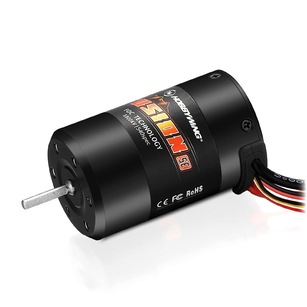 Hobbywing Quicrun Fusion SE moteur Crawler 1800kV - HW30404317 Axe 3,175mm - Breizh Modélisme.