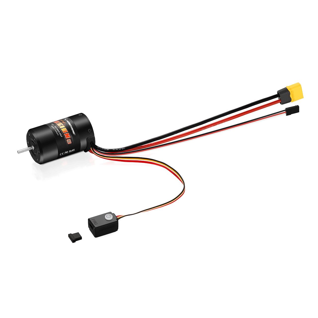 Hobbywing Quicrun Fusion SE moteur Crawler 1800kV - HW30404317 Axe 3,175mm - Breizh Modélisme.