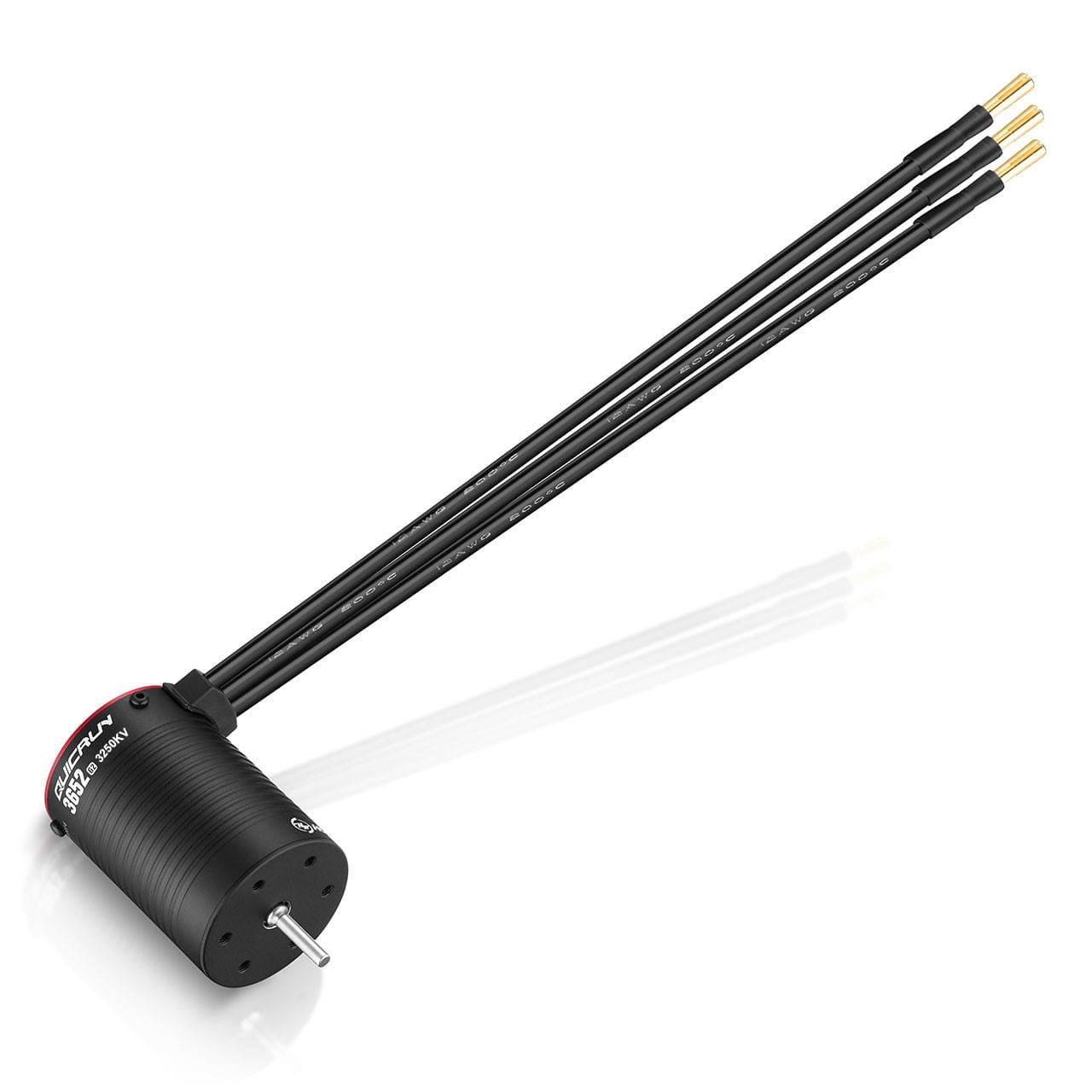 Moteur brushless 1/10 Hobbywing QuicRun 3652SL G2 3,175mm Sensorless 3250kV - Breizh Modélisme.