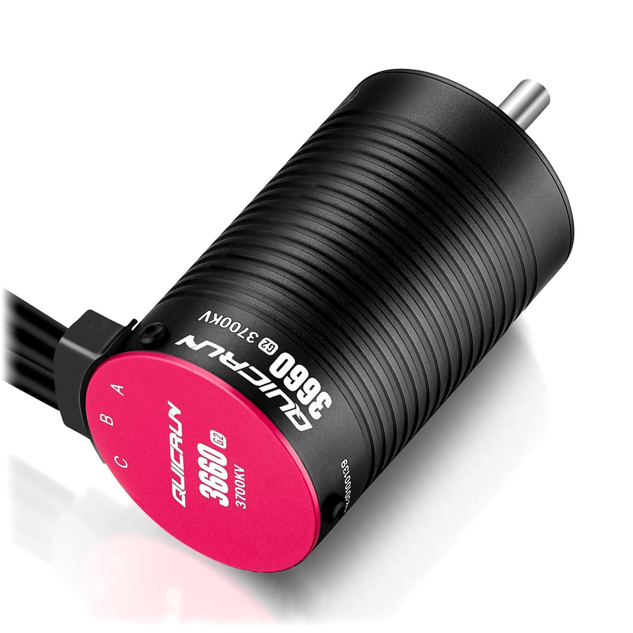 Moteur brushless 1/10 Hobbywing QuicRun 3660SL G2 Axe 5mm Sensorless 3700kV - Breizh Modélisme.