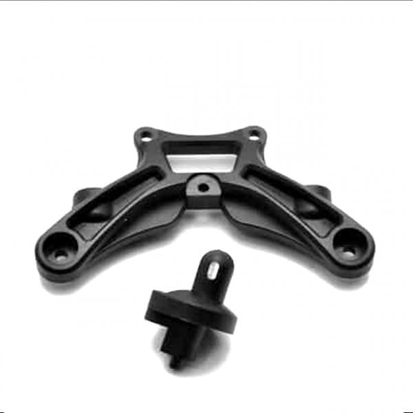 Plaque de support de bras supérieur avant VS2 Hobao 85071 - Breizh Modélisme.