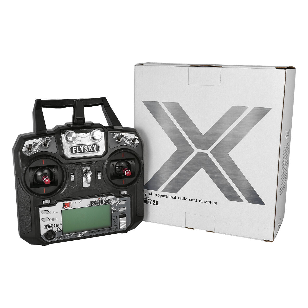 Radio avion 6 voies 2.4GHz Flysky FS I6X - Breizh Modélisme.
