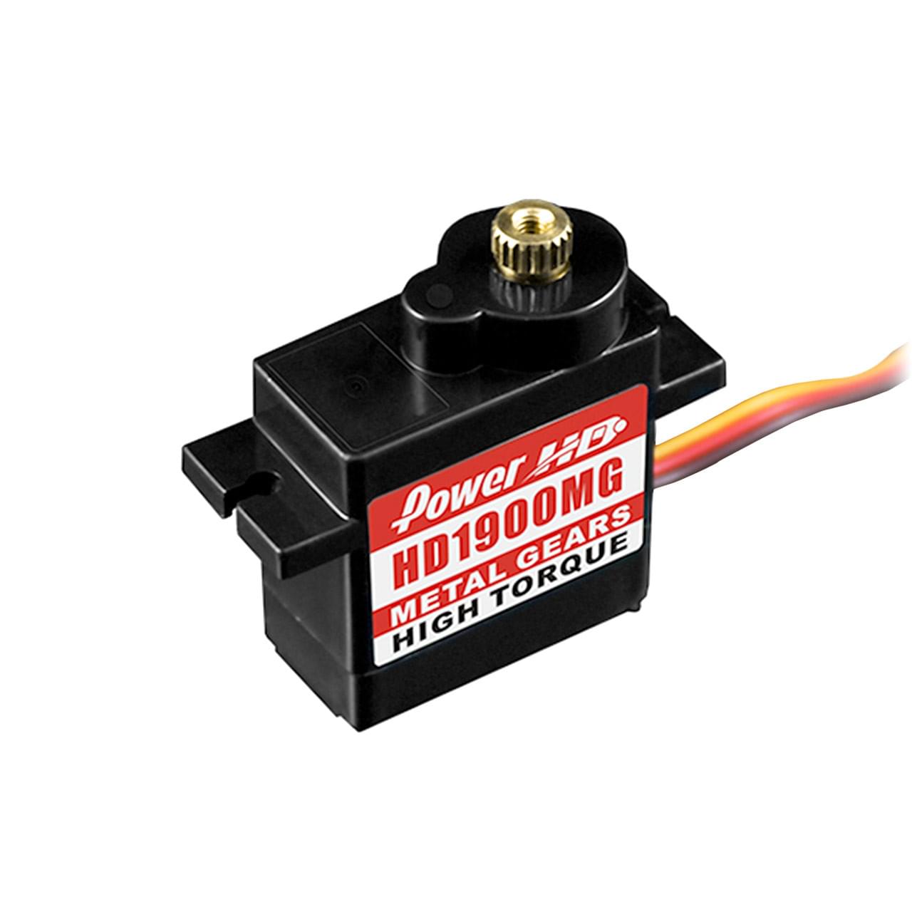 Servo analogique PowerHD 1900MG 1,5 kg/0,08 s à 6,0 V - PHD004 - Breizh Modélisme.