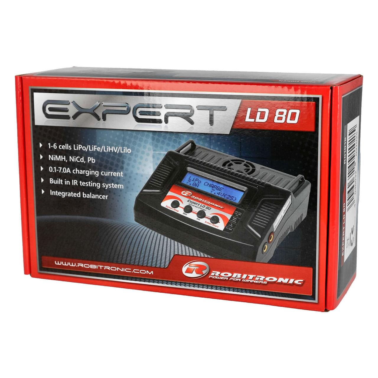 Chargeur lipo 80W pour accus 1 à 6S et Ni-Mh