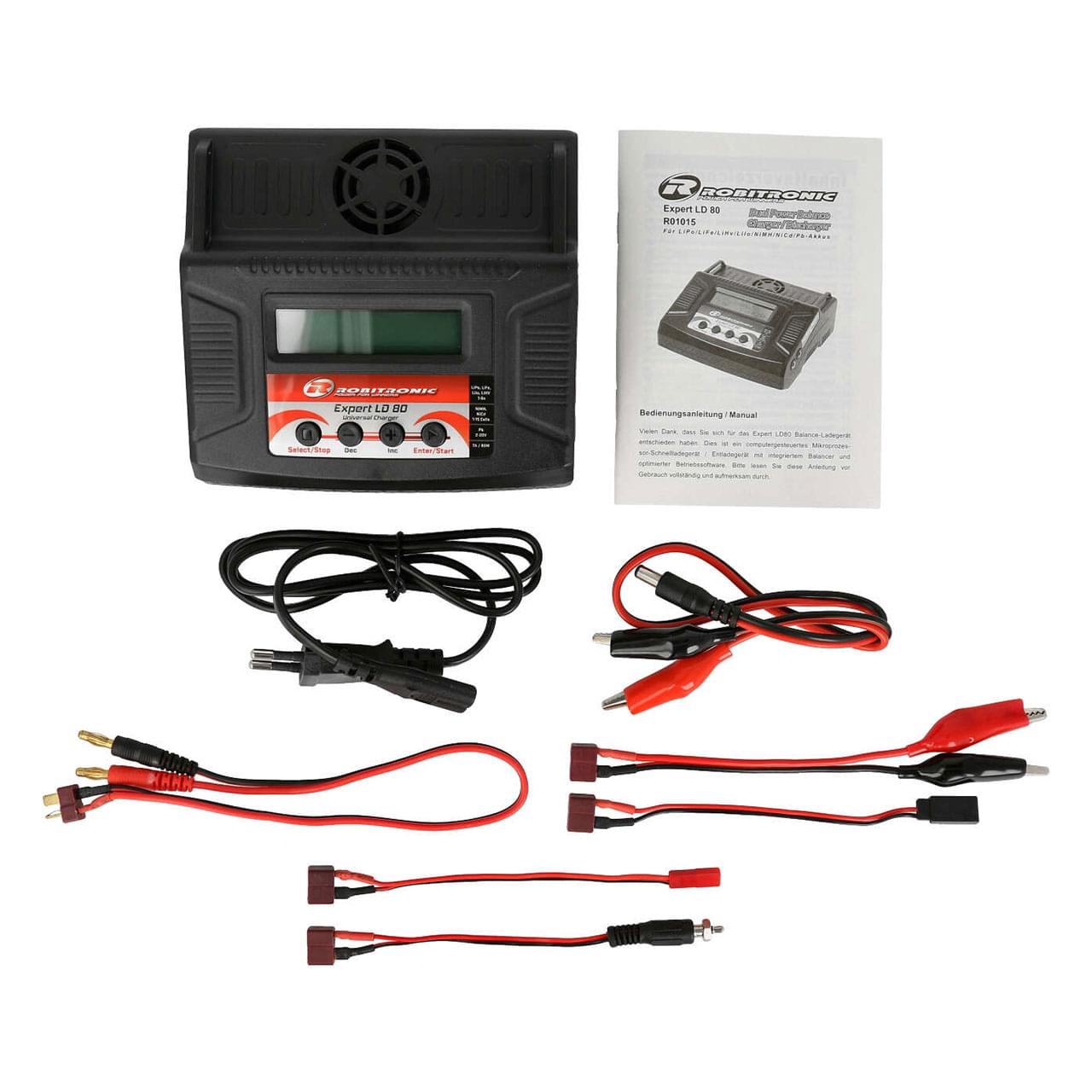 Chargeur lipo 80W pour accus 1 à 6S et Ni-Mh