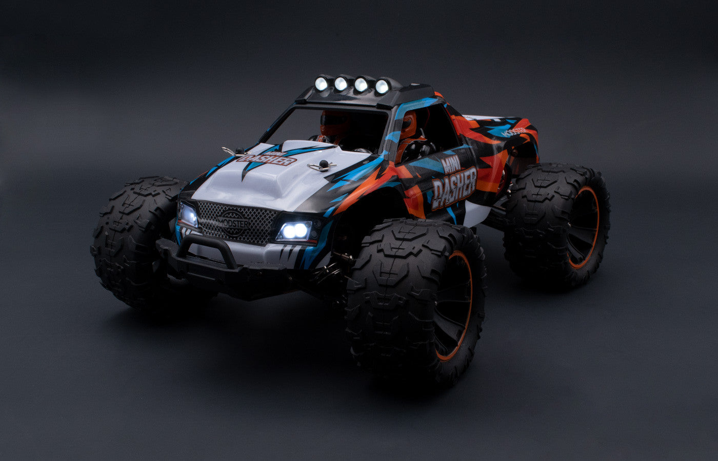 Monster truck Hyper rapide 4WD Mini Dasher - 60km/h 1/14 - Breizh Modélisme.