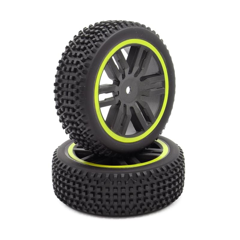 Roues complètes avants Funtek SBX (x2) Jaune