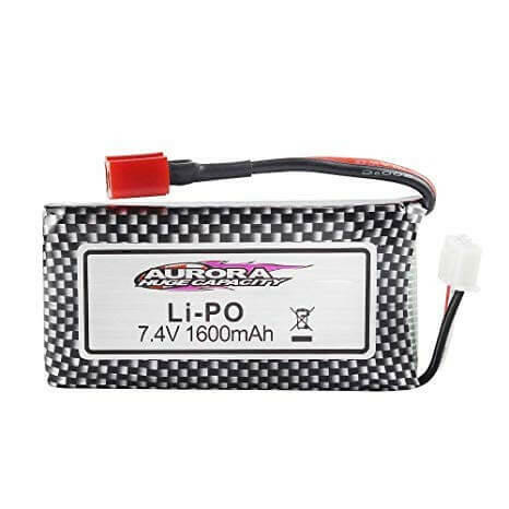 Batterie Li-Po 7,4 V 1600mAh Twin Sprint 9125 / 25-DJ02 / MJX - Breizh Modélisme.