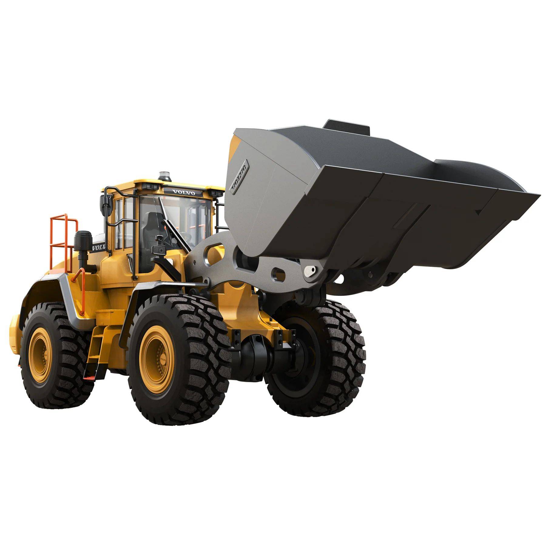 Chargeuse en métal 1/16 V2 RC Volvo L260H 4WD - E592-003 - Breizh Modélisme.
