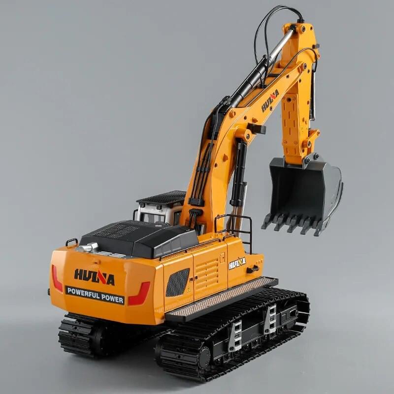 Pelleteuse RC Full métal 1/14 2.4gHz - Huina 1599 - Breizh Modélisme.