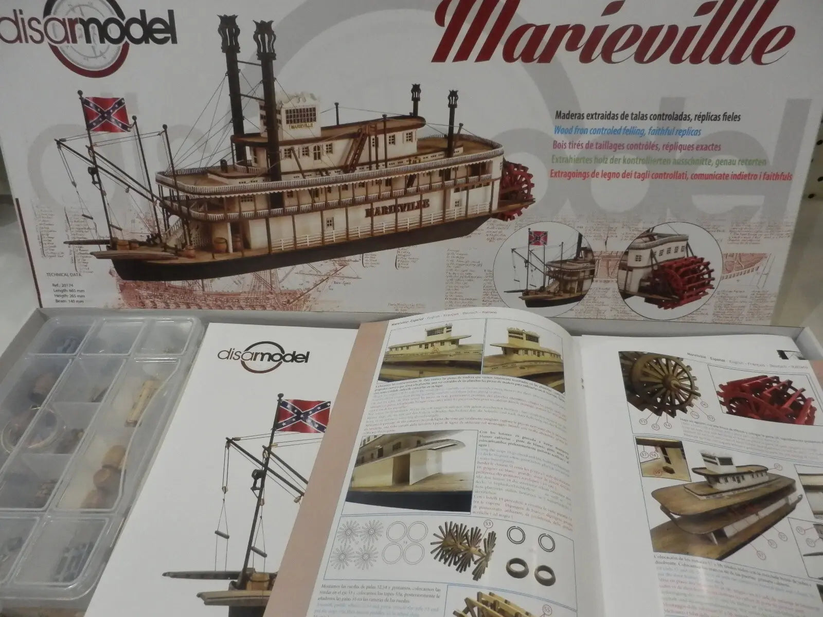 Maquette de bateau en bois Disarmodel 20174 - Marieville - 1:72