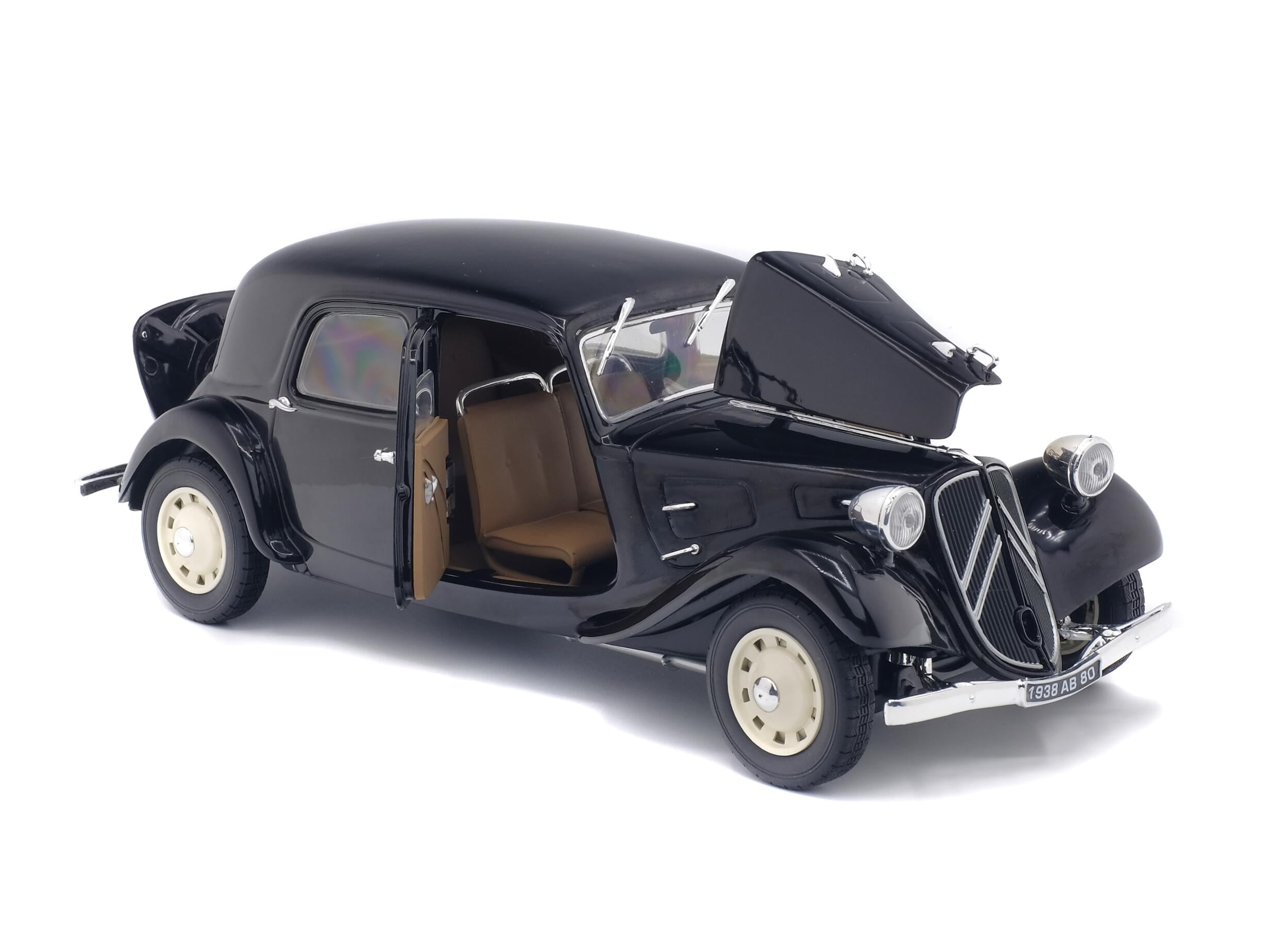 Solido S1800903 Voiture miniature collection 1/18 Citröen Traction 11B – Noir – 1937