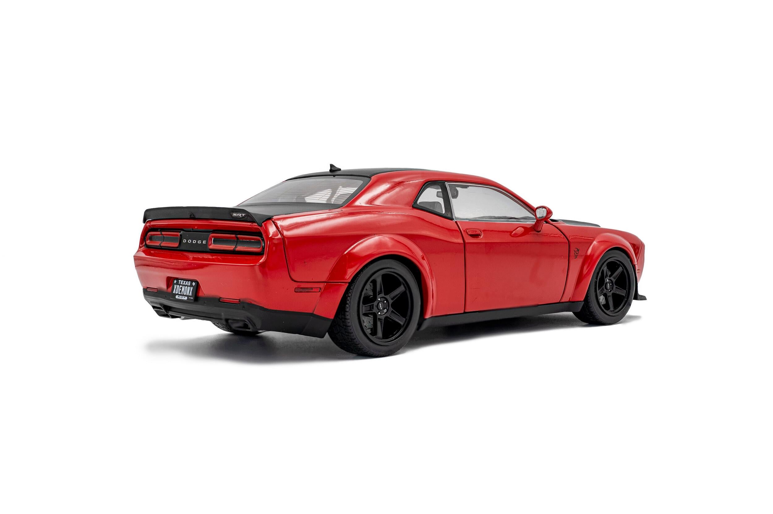 Solido S1805718 miniature collection 1/18 Dodge Challenger Demon Tor rouge 2023