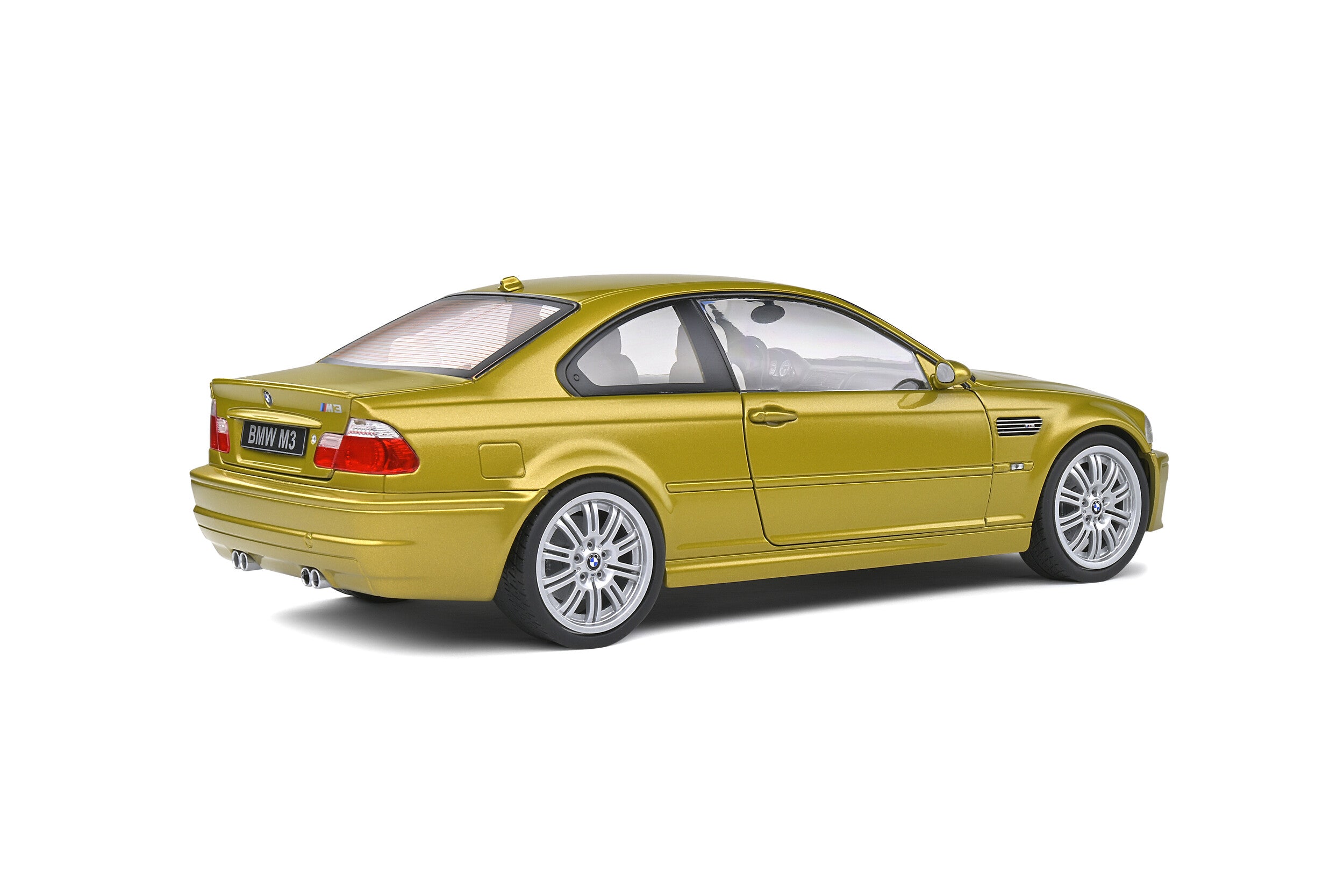 Solido S1806501 miniature collection 1/18 BMW E46 M3 Coupé Phoenix Yellow 2000 - Breizh Modélisme.