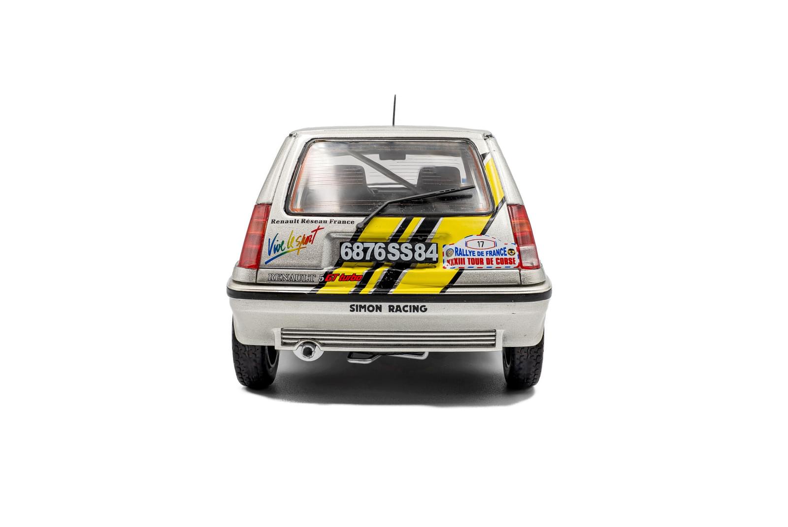 Solido S18100005 Voiture miniature collection 1/18 Renault 5 GT Turbo MK2 – Tour de Corse – 1989 – #17 A.Oreille