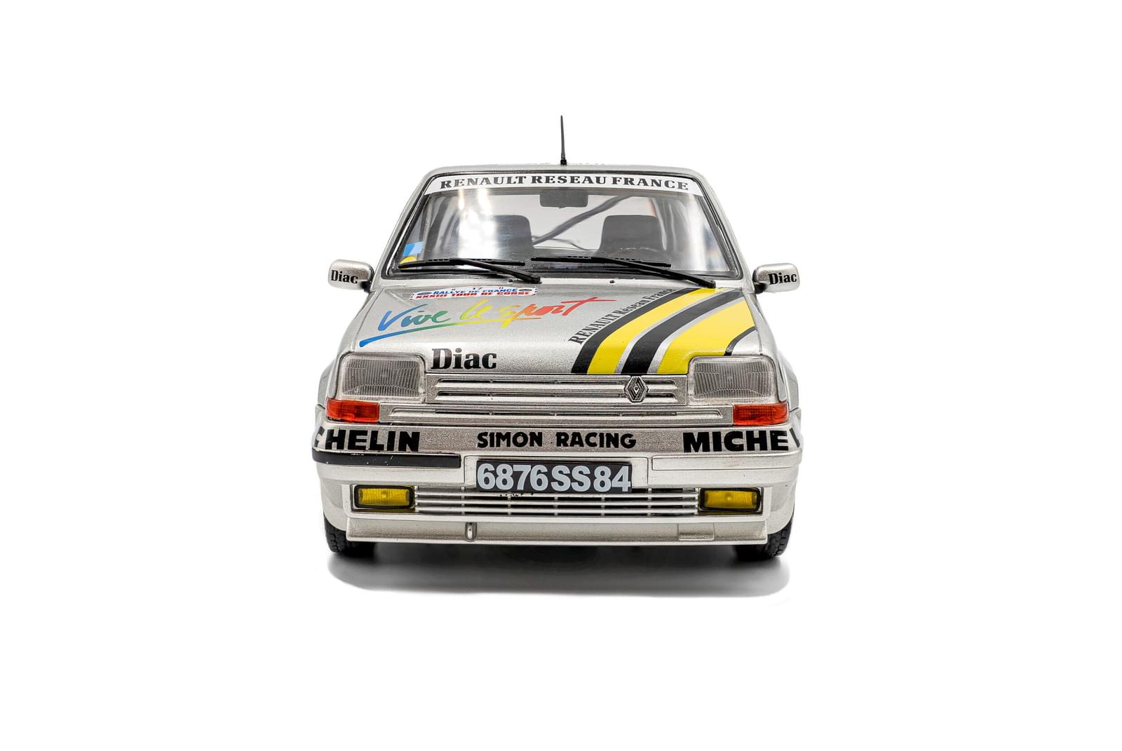Solido S18100005 Voiture miniature collection 1/18 Renault 5 GT Turbo MK2 – Tour de Corse – 1989 – #17 A.Oreille