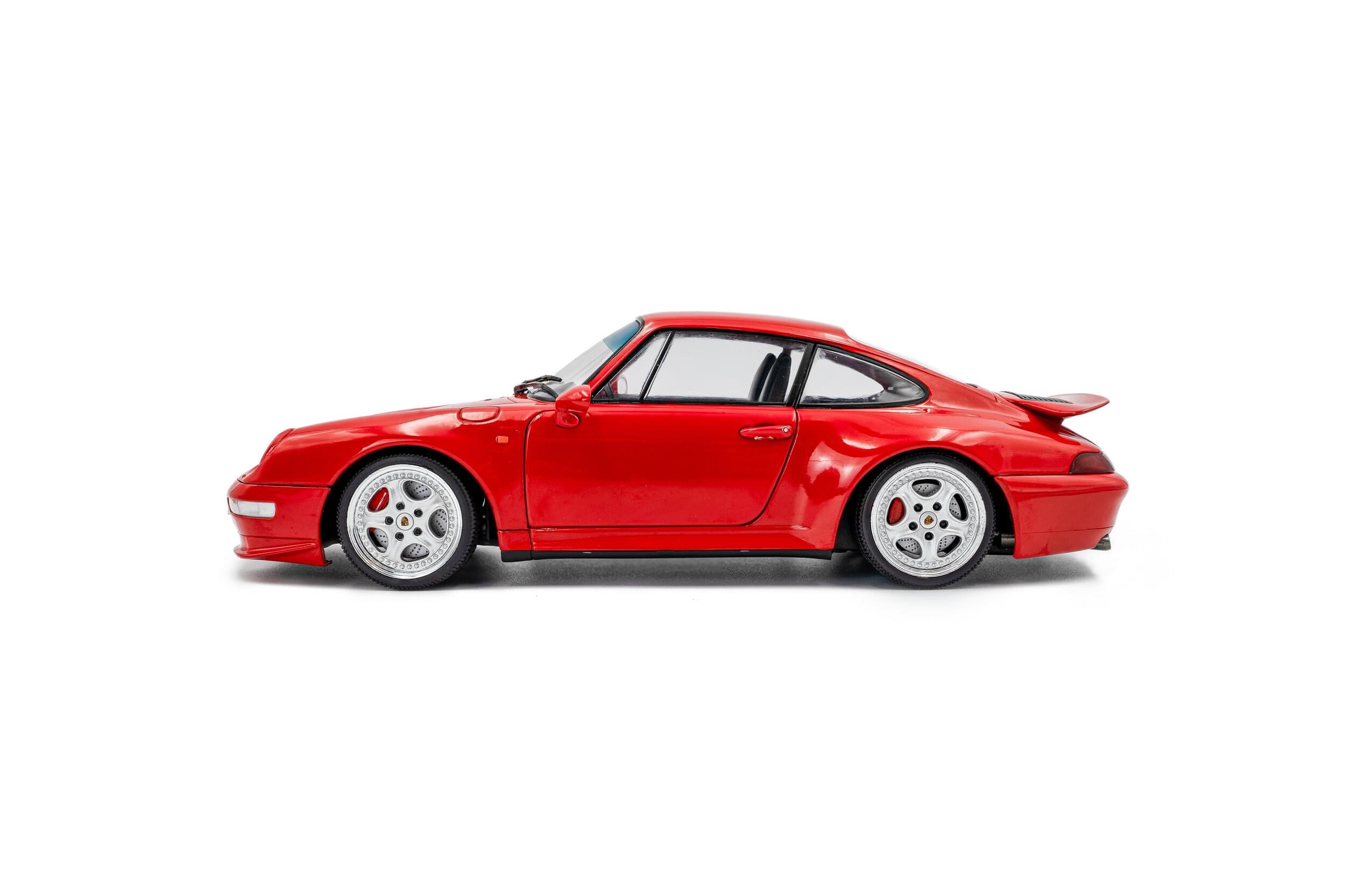 Solido S1810104 Voiture miniature collection 1/18 Porsche 911 (993) Carrera RS – Indischrot – 1997