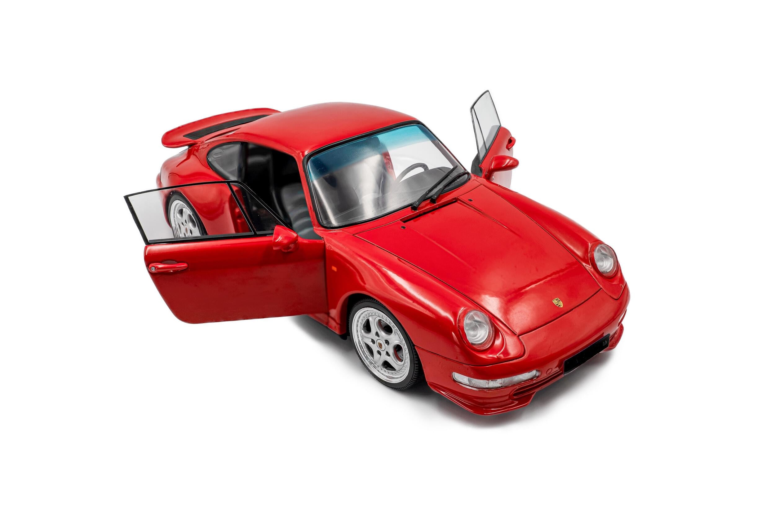 Solido S1810104 Voiture miniature collection 1/18 Porsche 911 (993) Carrera RS – Indischrot – 1997