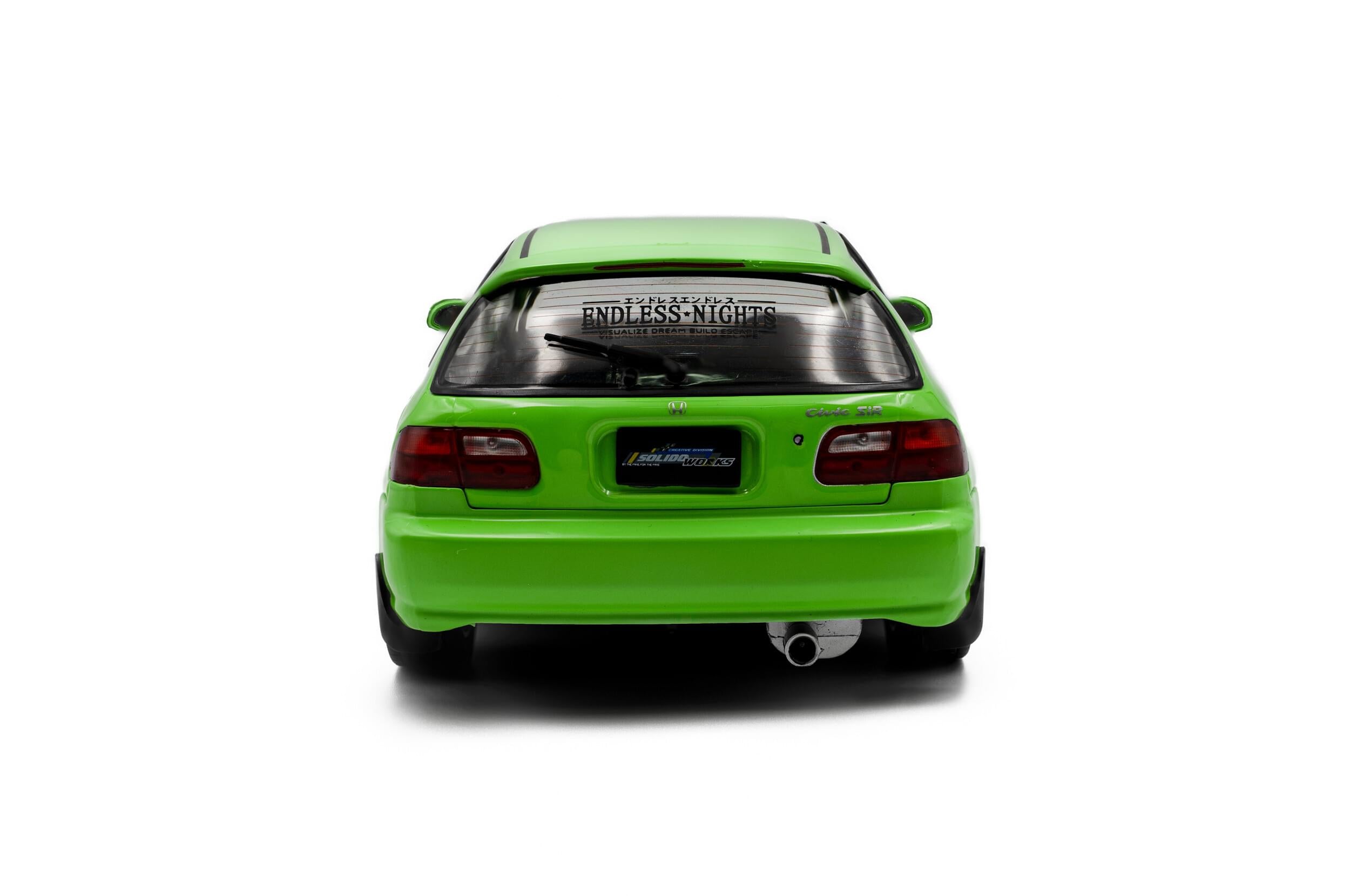Solido S1810408 miniature collection 1/18 Honda Civic (EG6) Solido Works Neon vert 1991
