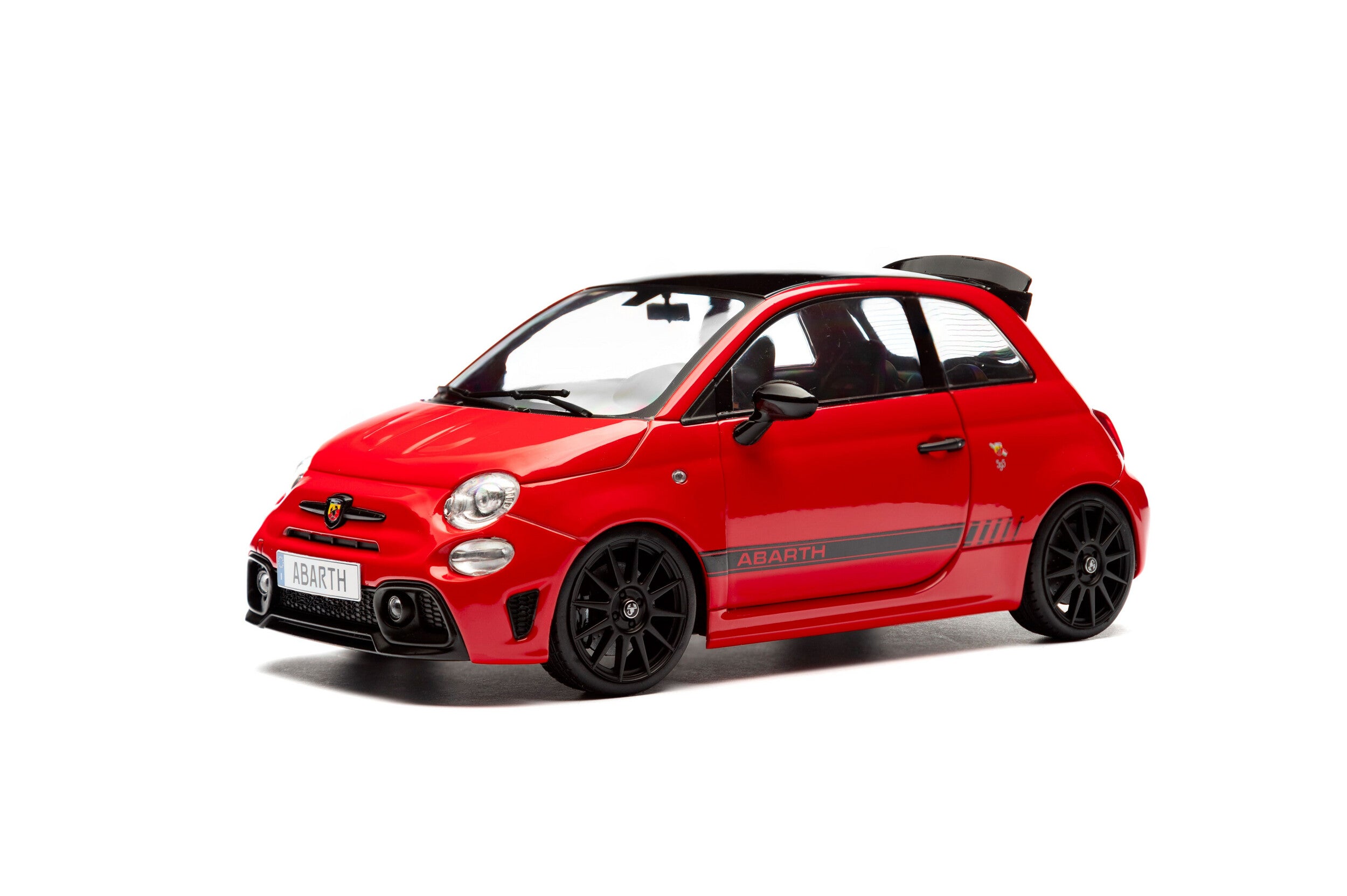 Solido S1811304 Voiture miniature collection 1/18 Fiat F595 Abarth rouge 2023 - Breizh Modélisme.