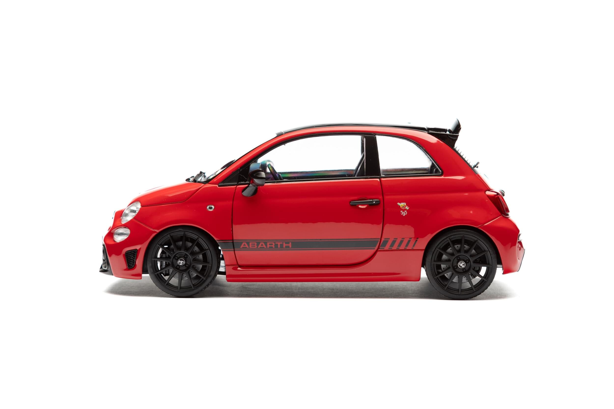 Solido S1811304 Voiture miniature collection 1/18 Fiat F595 Abarth rouge 2023 - Breizh Modélisme.