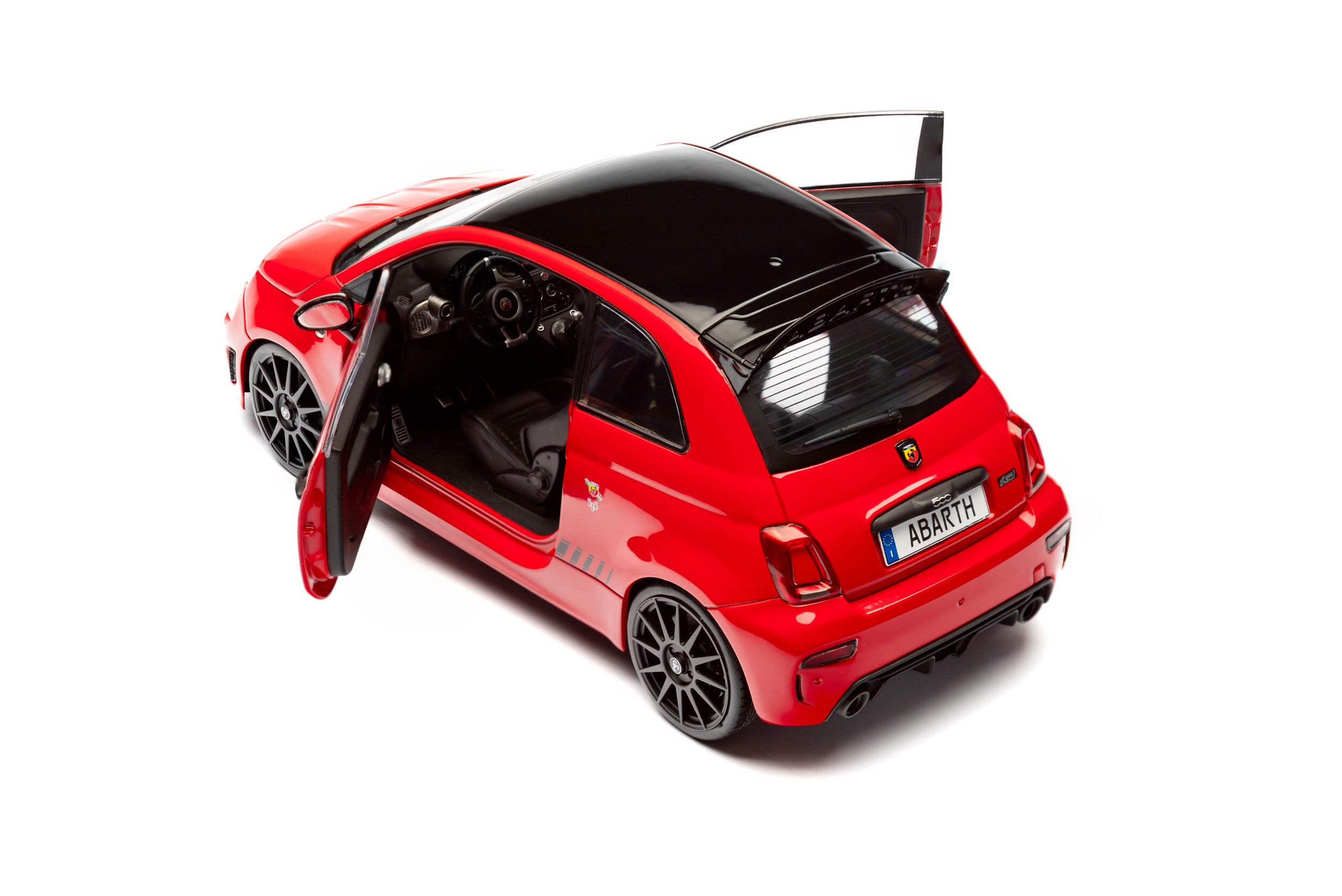 Solido S1811304 Voiture miniature collection 1/18 Fiat F595 Abarth rouge 2023 - Breizh Modélisme.